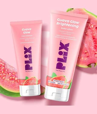 The Plant Fix Plix Guava Glow Skincare Combo Juicy Cleanser & Brightening Body Lotion (2 Items in the set)