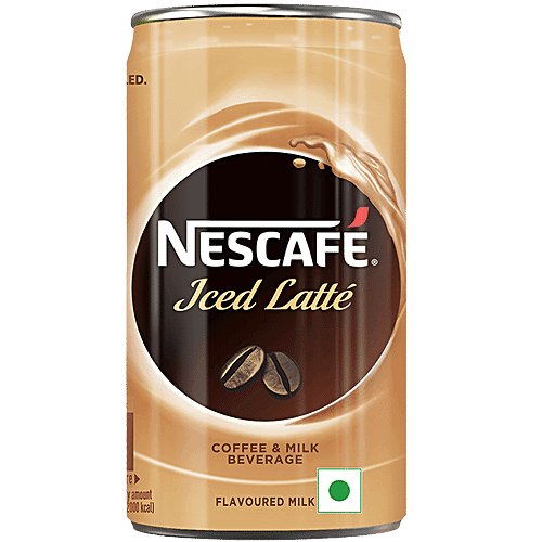 Nescafe Ready To Drink Iced Latte Cold Coffee - Flavoured Milk, 180 ml Can