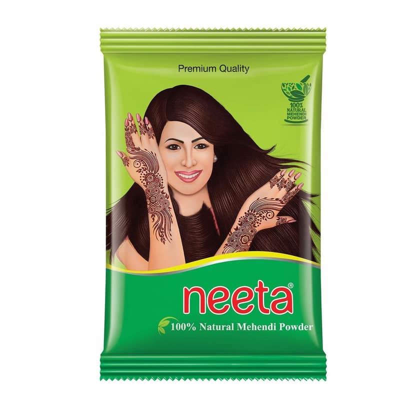 Neeta Mehendi Powder 500g, 100% Natural Henna Mehandi Powder for Hair, Hand & Feet