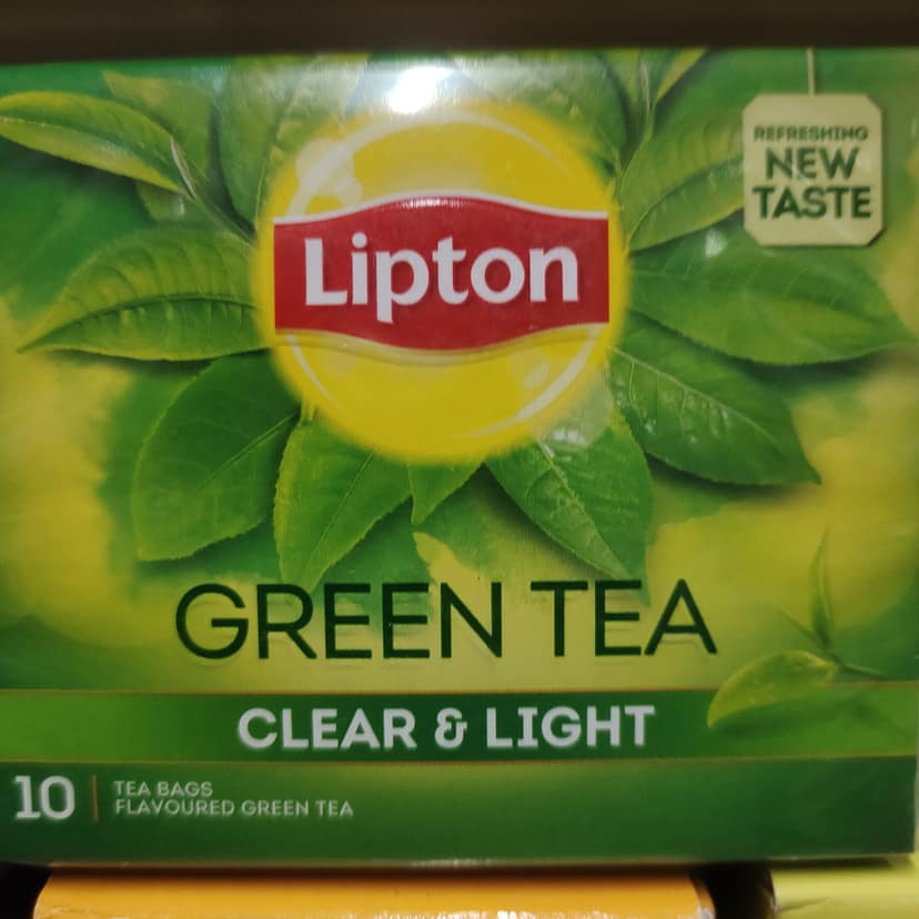 Lipton green tea clear and light tea bags