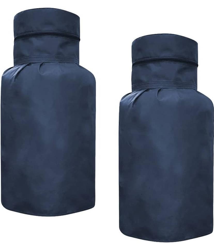 PrettyKrafts Set of 2 Cotton Blue Cylinder Cover