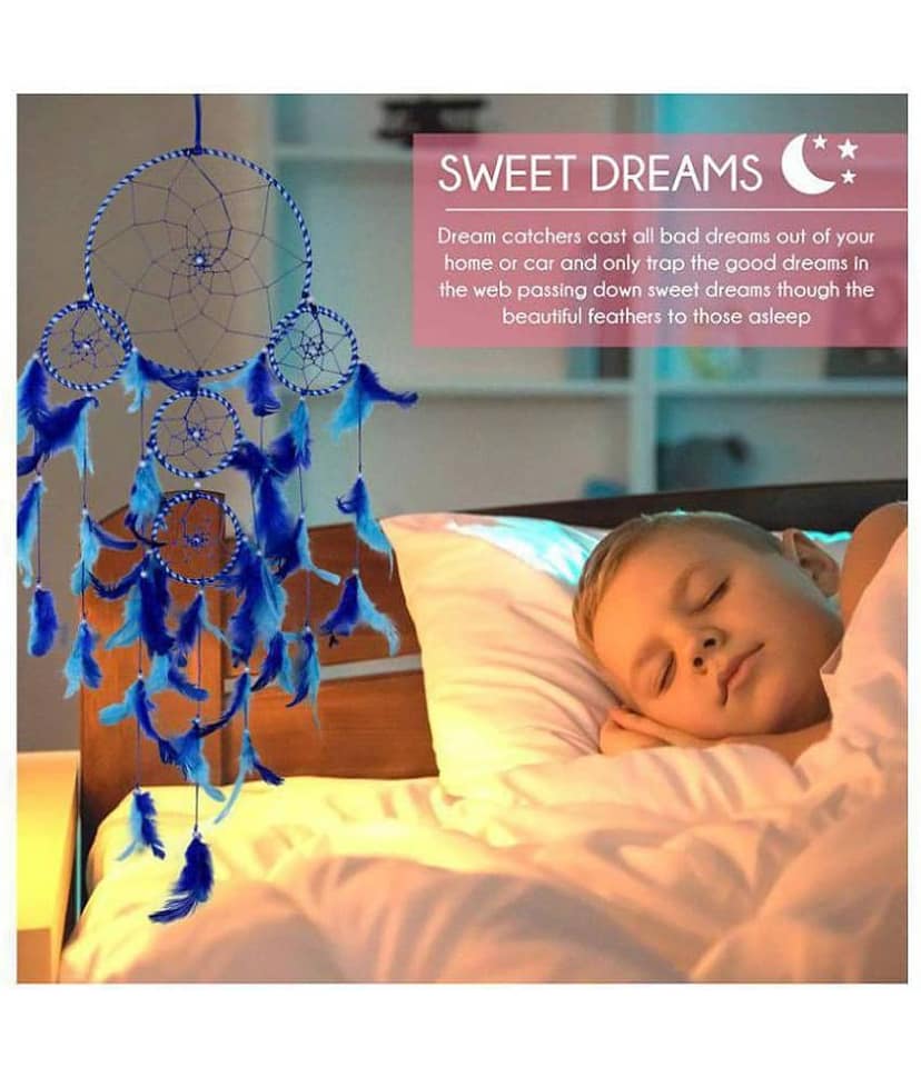 new lucky Feather Blue Dream Catcher - Pack of 1 view 2