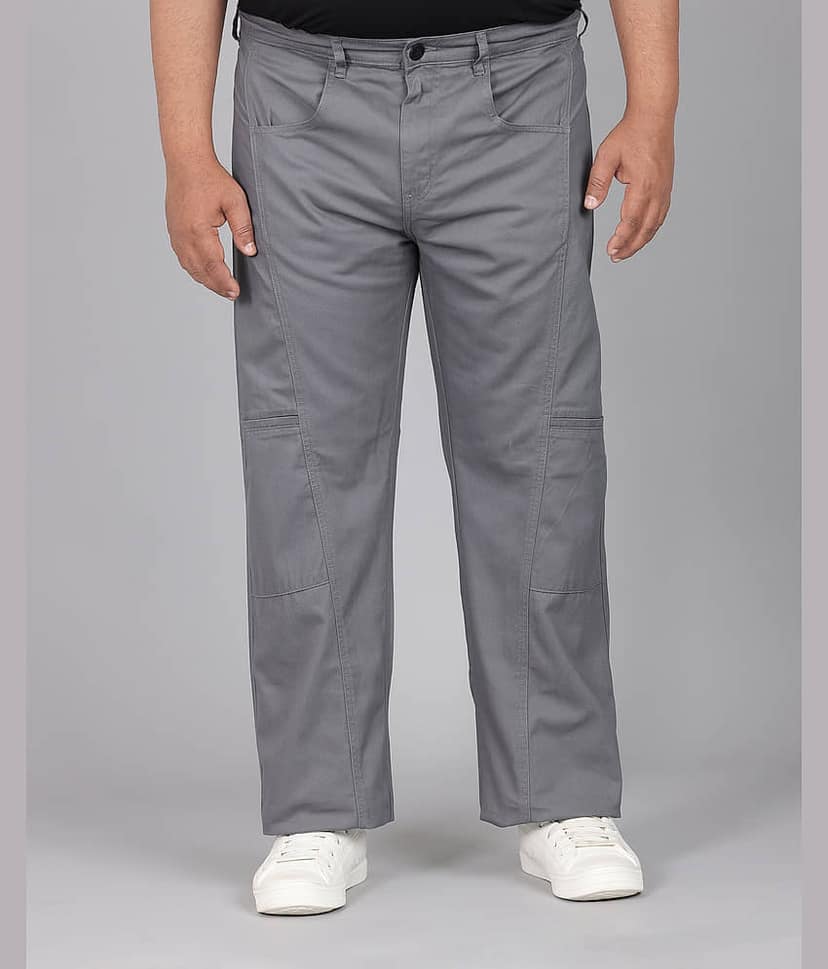 IVOC Straight Men's Trouser - Grey ( Pack of 1 )