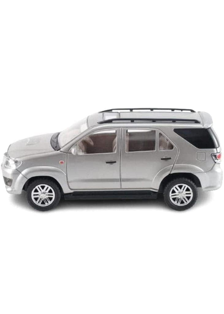 Mehtab Toys Plastic Fortuner Silver Car for Kids Pull Back Car with Soft Edges Wonderfull Design and Bold Look Miniature Scaled Models Toy Car view 2