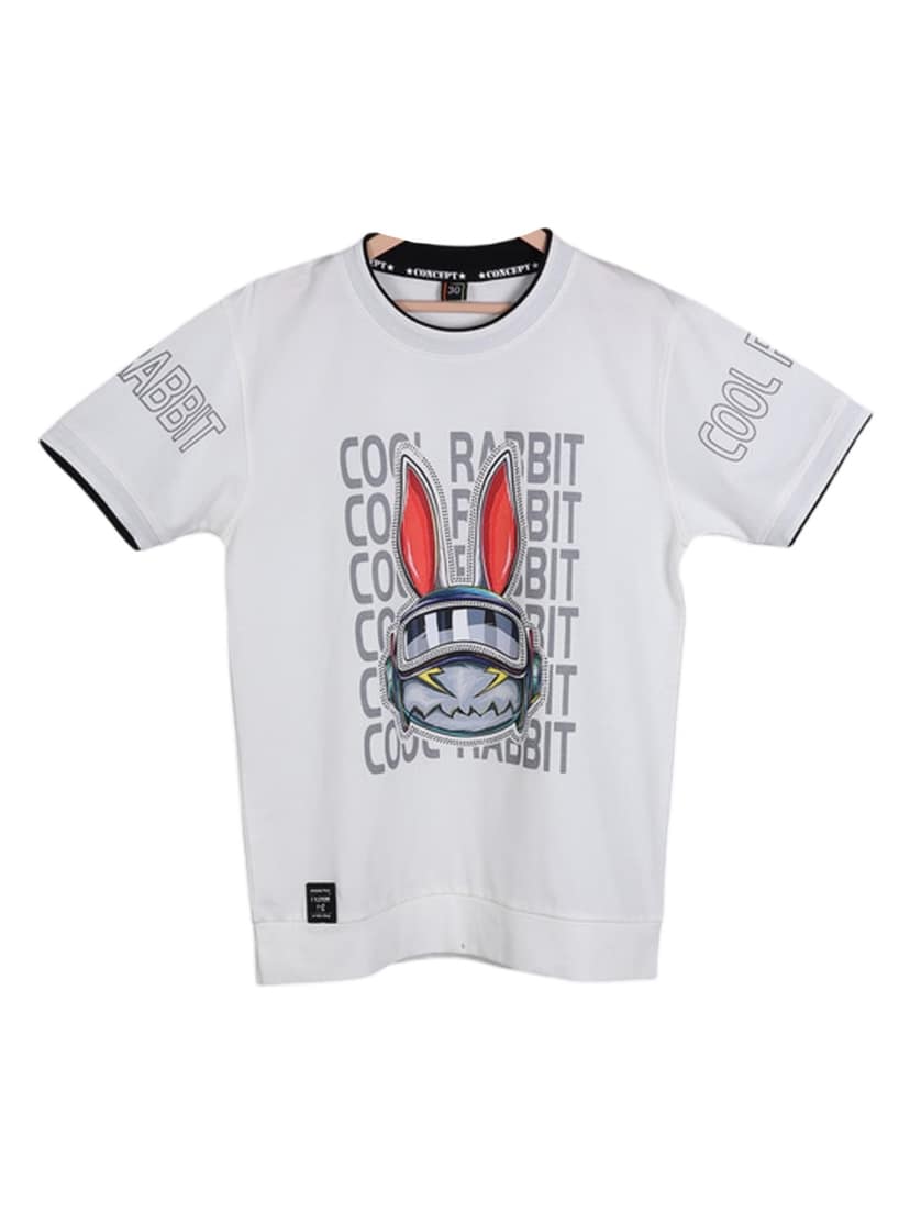 Albion Kids Apparel Adams Apple White T-Shirt