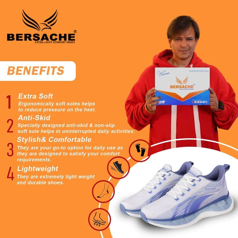 Bersache Premium Sports ,walking,Gym,cricket, Trending Running Shoes For Men's view 2