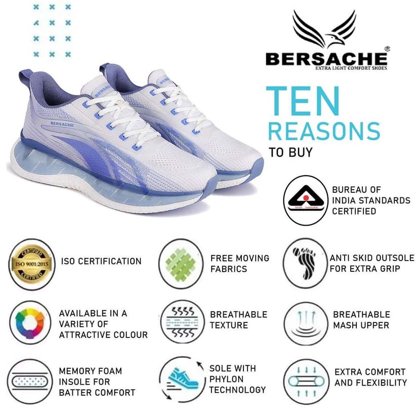 Bersache Premium Sports ,walking,Gym,cricket, Trending Running Shoes For Men's view 7