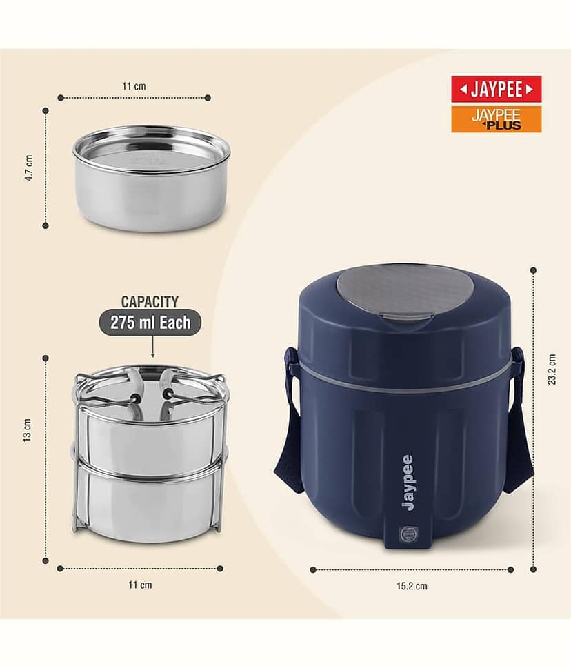 Jaypee Power Pack Stainless Steel Electric Lunch Box 2 - Container ( Pack of 1 ) view 2