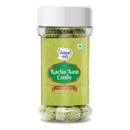 Delight Nuts Premium Kacha Aam Candy - Provides Freshness, Tangy & Sweet Taste, 130 g