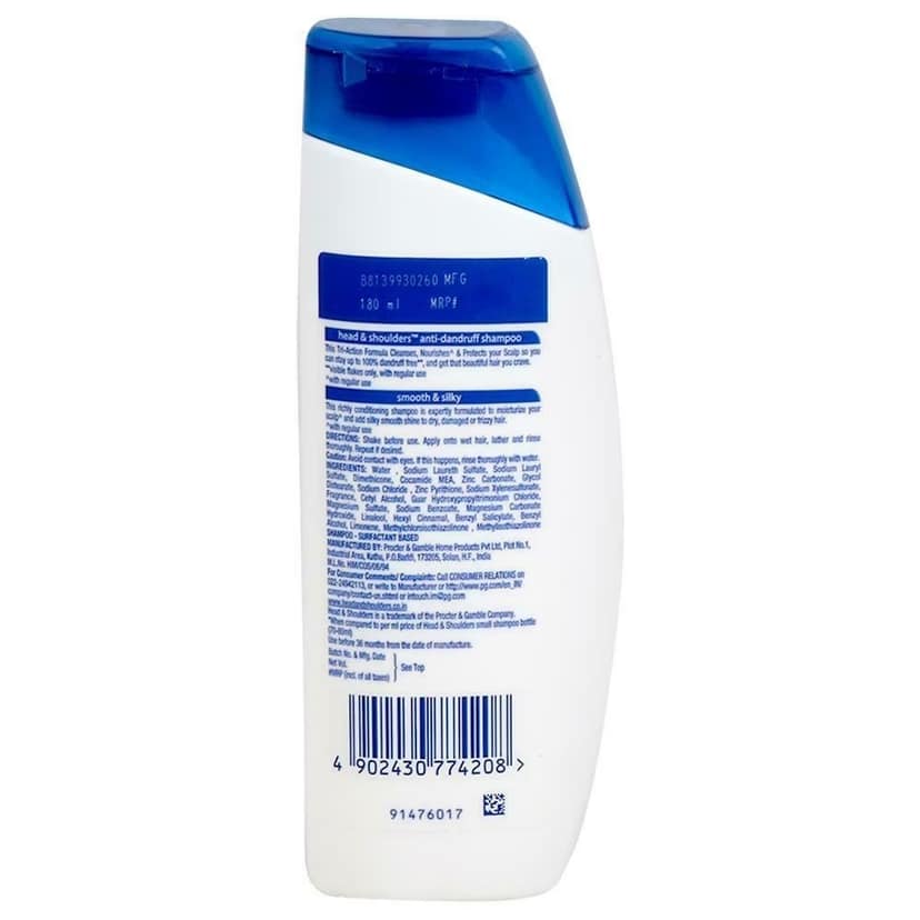 Head & Shoulders Smooth & Silky Shampoo 180 Ml view 3