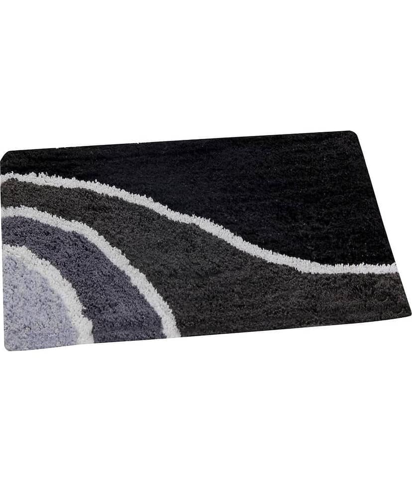 Aazeem Antiskid Cotton Door Mat ( 60 X 40 cm ) Set of 3 Black view 2