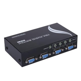 VGA 4 in 1 Out Video Switch with Button for PS4, PC, TV, Projector, Monitor