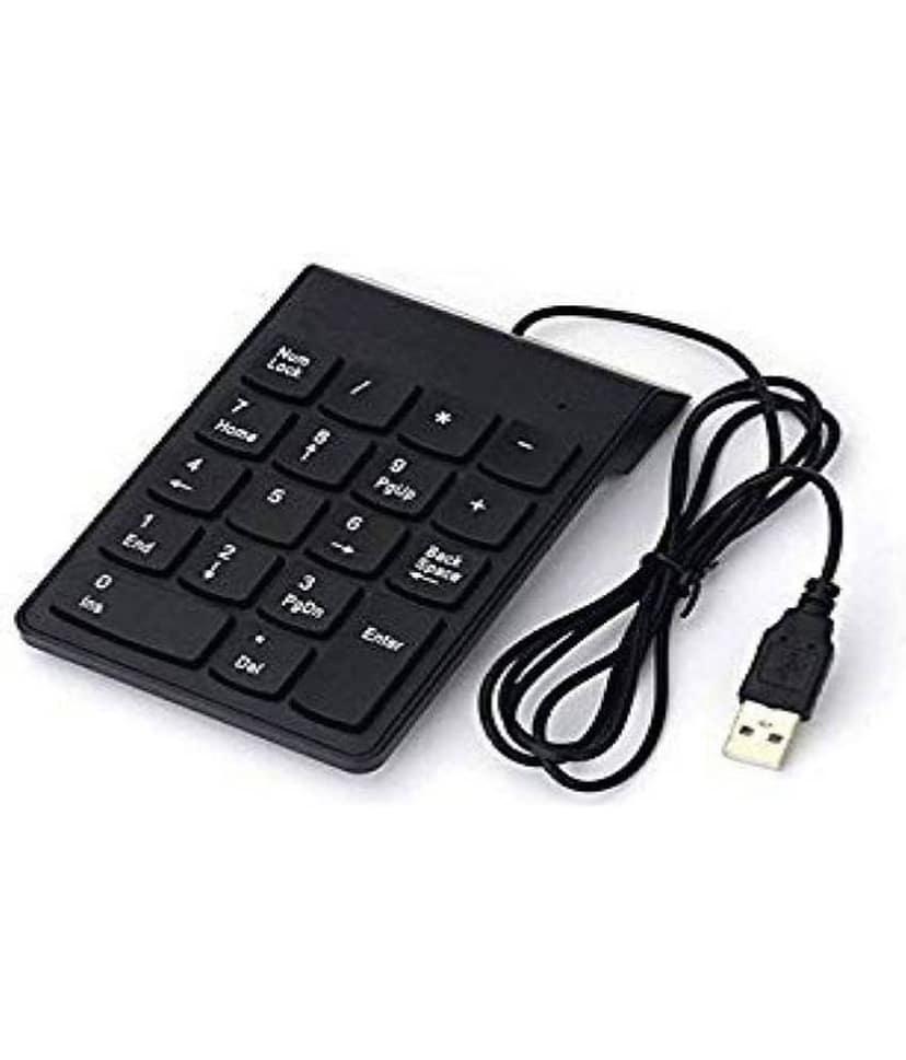 EKRAJ Black USB Wired Numeric Keypad