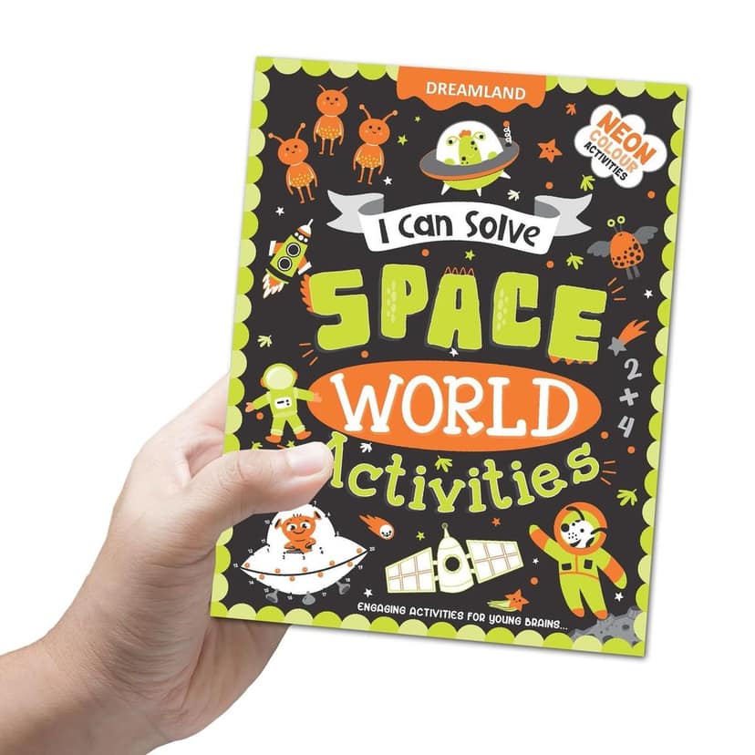 Space World Activities - I Can Solve Activity Book for Kids Age 4- 8 Years | With Colouring Pages, Mazes, Dot-to-Dots [Paperback] Dreamland Publications view 2