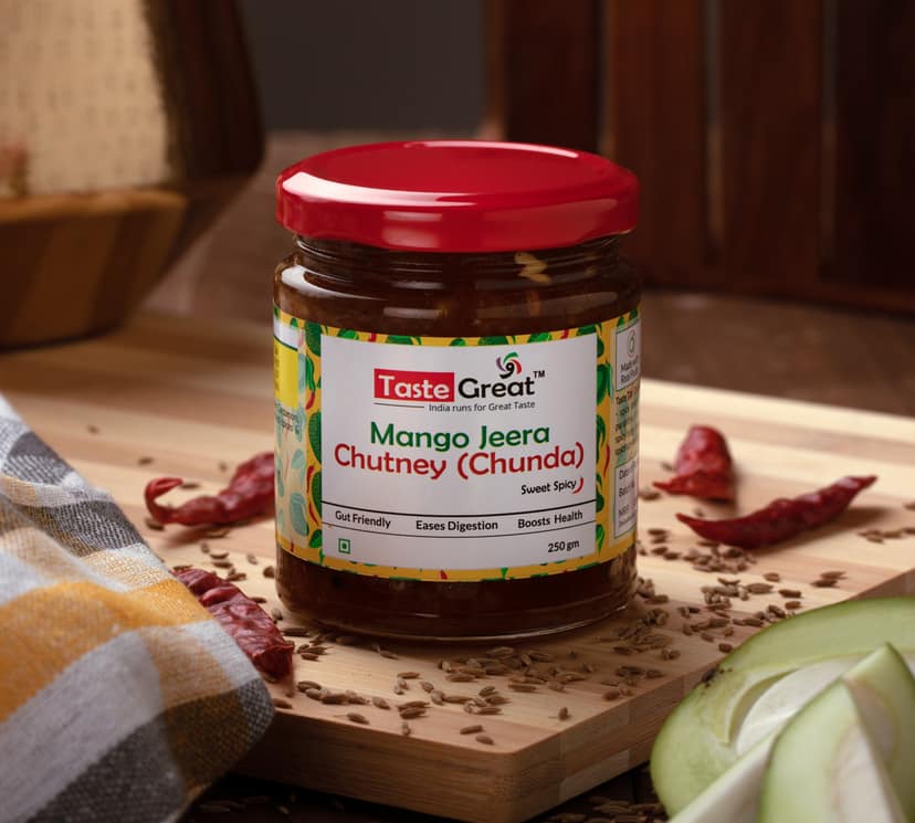 Mango Jeera Chutney (Chunda) - Sweet Spicy (250 gm)