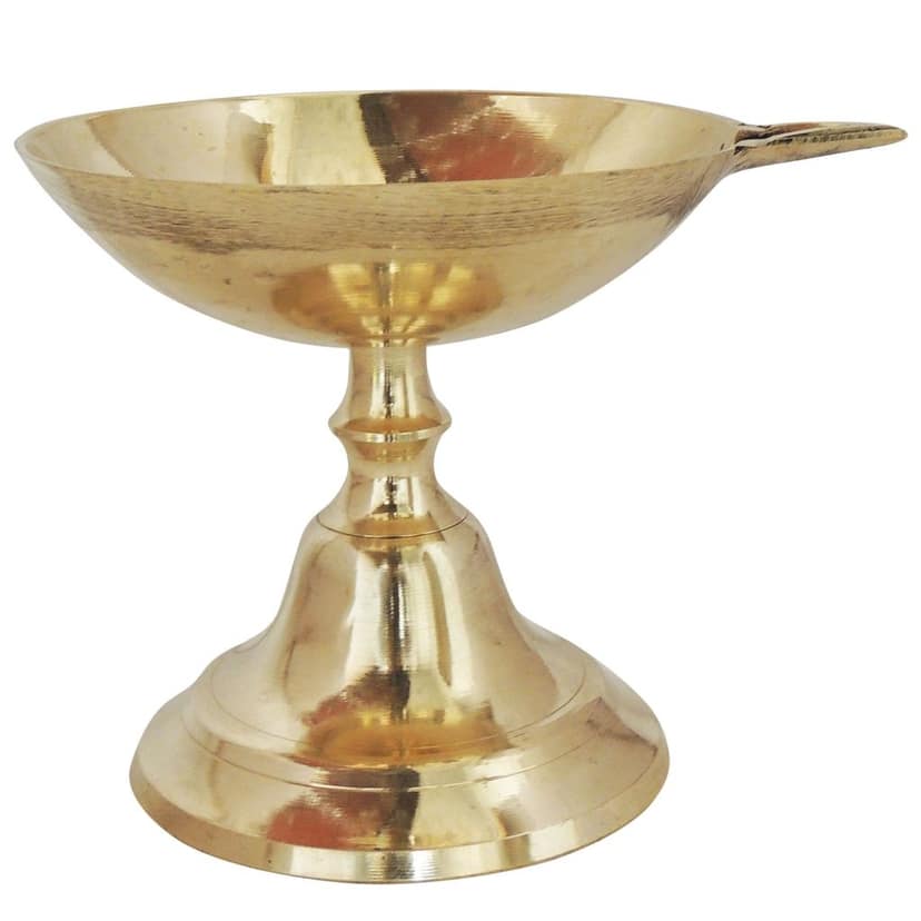 Brass Table Decor Panti Stand Deepak No. 4 Pooja Item (FMAS685 D) view 2