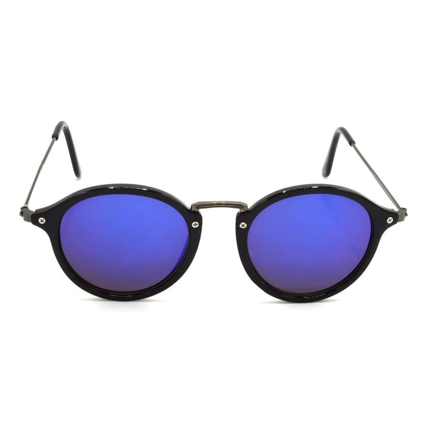 Hrinkar Violet Round Glasses Grey Frame Best Goggles for Men & Women - HRS429-BK-GRY-BU view 2