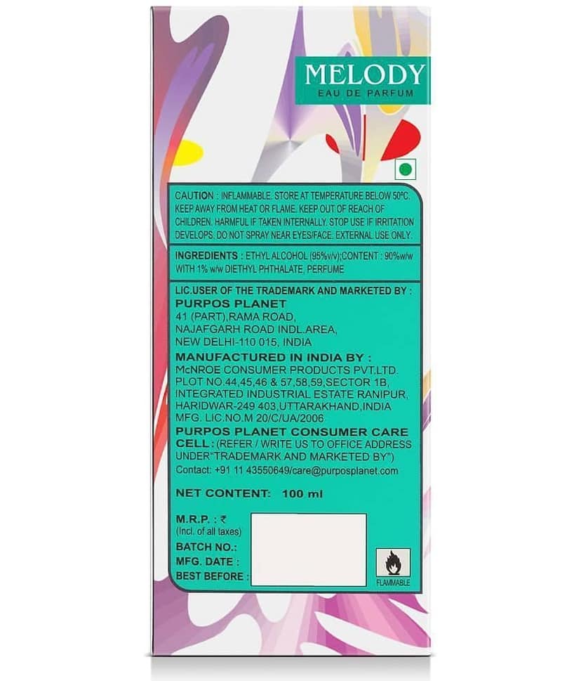 Riya Melody Eau De Parfum (EDP) For Men (100ml & 150ml) ( Pack of 2 ) view 2