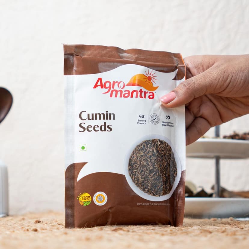 Agro Mantra Cumin Seeds 100g | Rich & Aromatic Flavor | Sourced from Gujarat | Perfect for Curries, Rice Pilafs, Dals & Spice Blends | Fresh & Preservative-Free (pack of 2) view 6