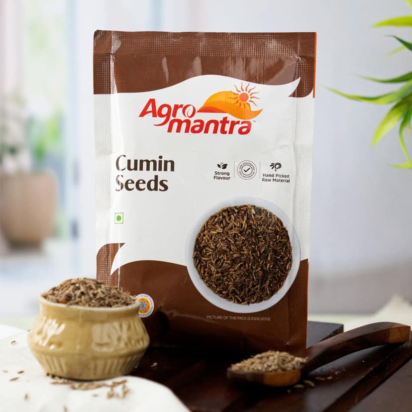 Agro Mantra Cumin Seeds 100g | Rich & Aromatic Flavor | Sourced from Gujarat | Perfect for Curries, Rice Pilafs, Dals & Spice Blends | Fresh & Preservative-Free (pack of 2) view 8