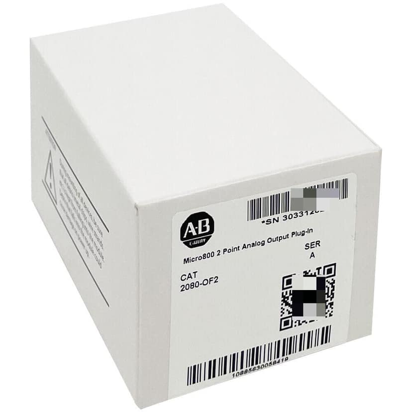New Allen Bradley 2080-OF2 Analog Output Module Micro 800 2-ch., 0-20mA, 0-10V, (non-isolated), 12-bit plug-in, Allen-Bradley view 2
