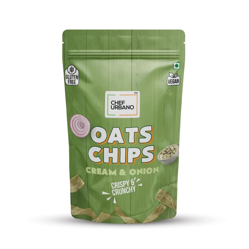 Chef Urbano Combo Chips Oats Cream & Onion Pouch 85 Gms Pack Of 6 view 5