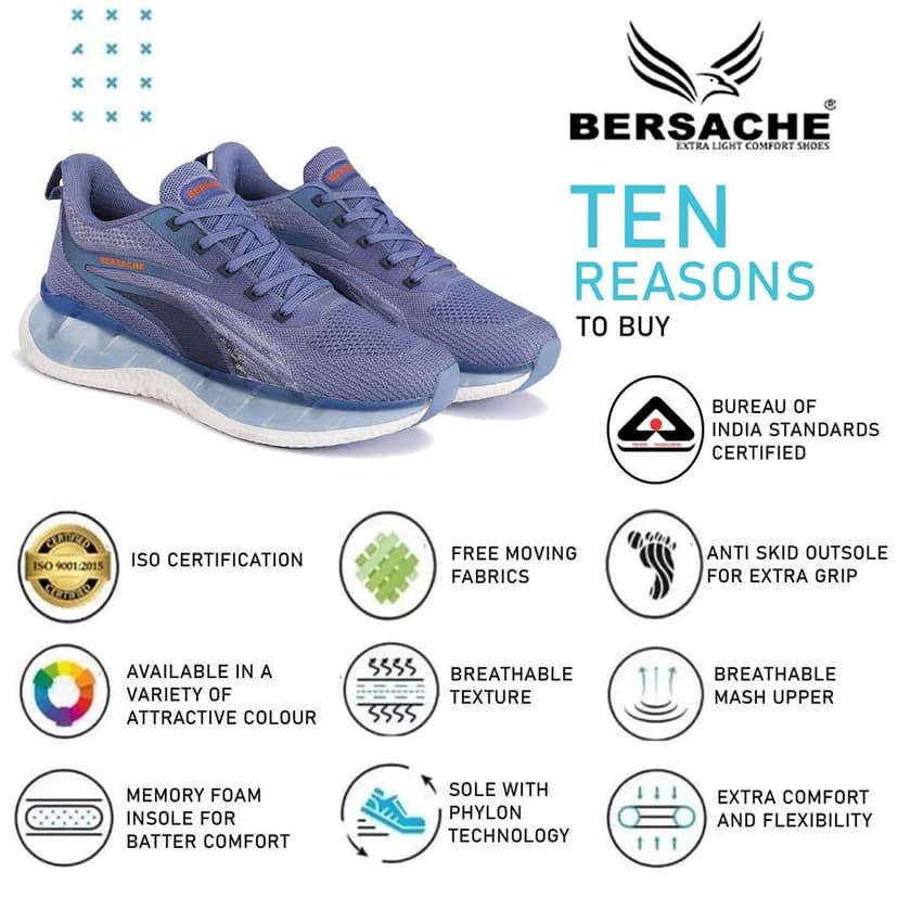 Bersache Premium Sports ,walking,Gym,cricket, Trending Running Shoes For Men's view 7