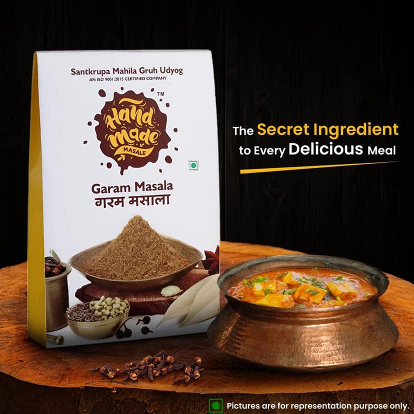 Handmade Masale Garam Masala - 100% Natural & Authentic Indian Spices view 4