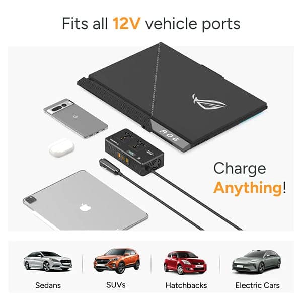 Ambrane SmartStrip Auto 200W Car Extension Board view 4