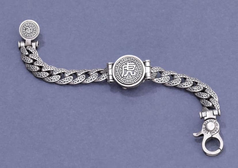 Fearless Tiger Rotating Bracelet view 4