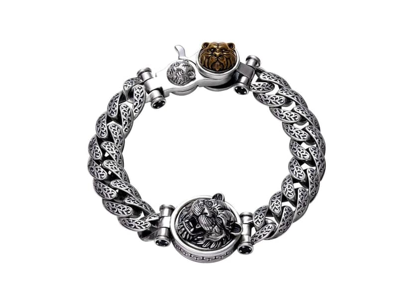 Fearless Tiger Rotating Bracelet view 5