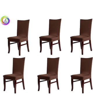House Of Quirk 1 Seater Poly Cotton Set of 6 Sofa Cover Set