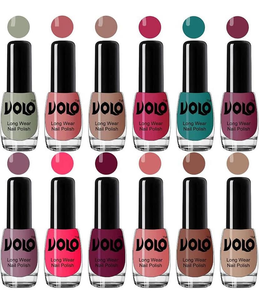 VOLO Best Affordable FullYear Collection Nail Polish Combo 12 Pcs Multi Glossy 60 mL