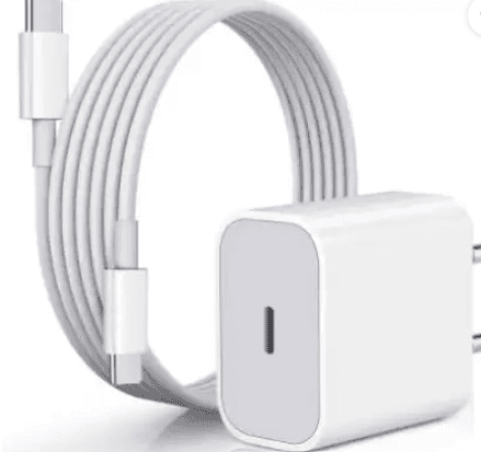 Pandaco 20 W 3 A Wall Charger for Mobile with Detachable Cable (White, Cable Included)
