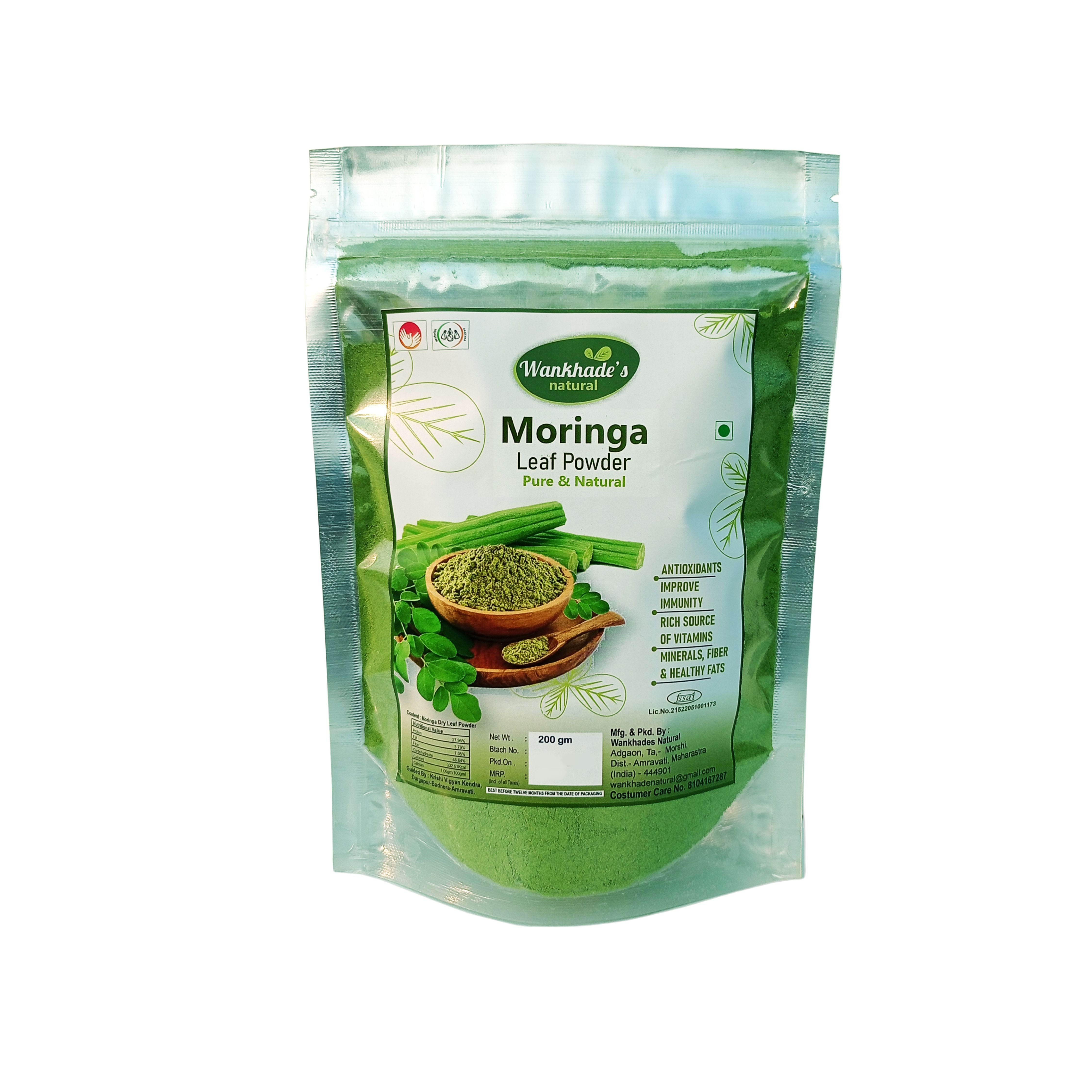 Wankhade's Natural Moringa Leaf Powder 200 g view 3