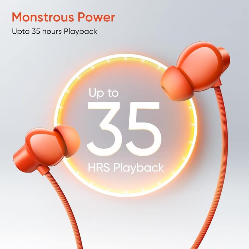 realme Buds Wireless 5 Lite in Ear Bluetooth Neckband with 12.4 mm Dynamic Bass Boost Driver,Upto 35 Hours Playback,45ms Low Latency,IP55 Dust & Water Resistant, Bluetooth V5.4 (Void Black) view 5