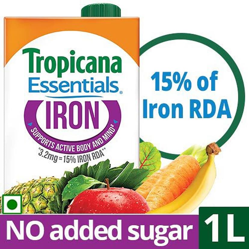 Tropicana Essentials - Iron, 1 L
