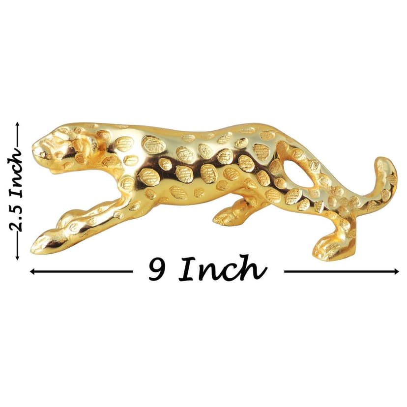 Aluminium Home Decorative Leopard Showpiece Statue (ANMAS257 G) view 2