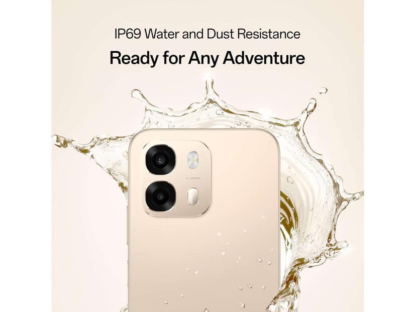 Oppo A6 Pro 5G Smartphone, 8GB RAM, 256GB Storage, Elegant Design - Aurora Gold view 4