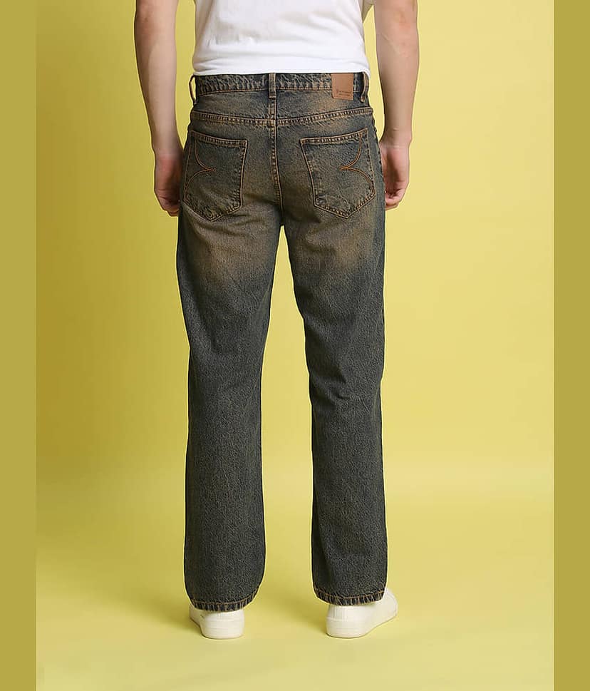 Bene Kleed Straight Faded Men's Jeans - Blue ( Pack of 1 ) view 4