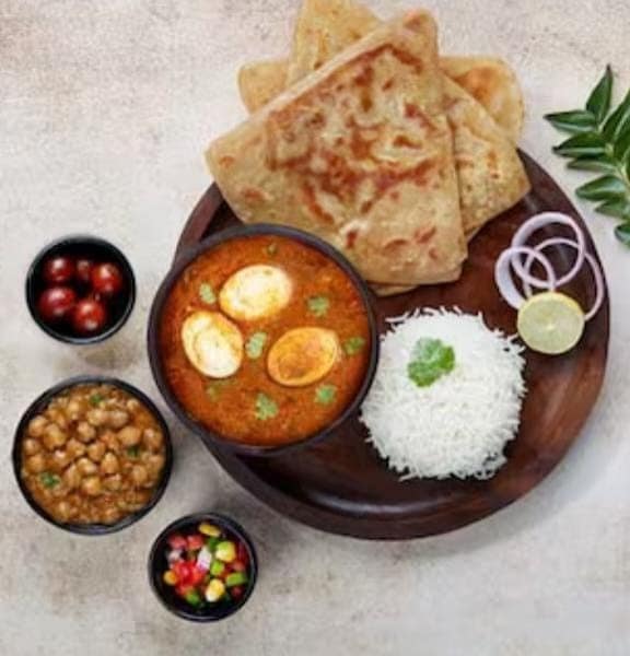 Egg curry premium meal
