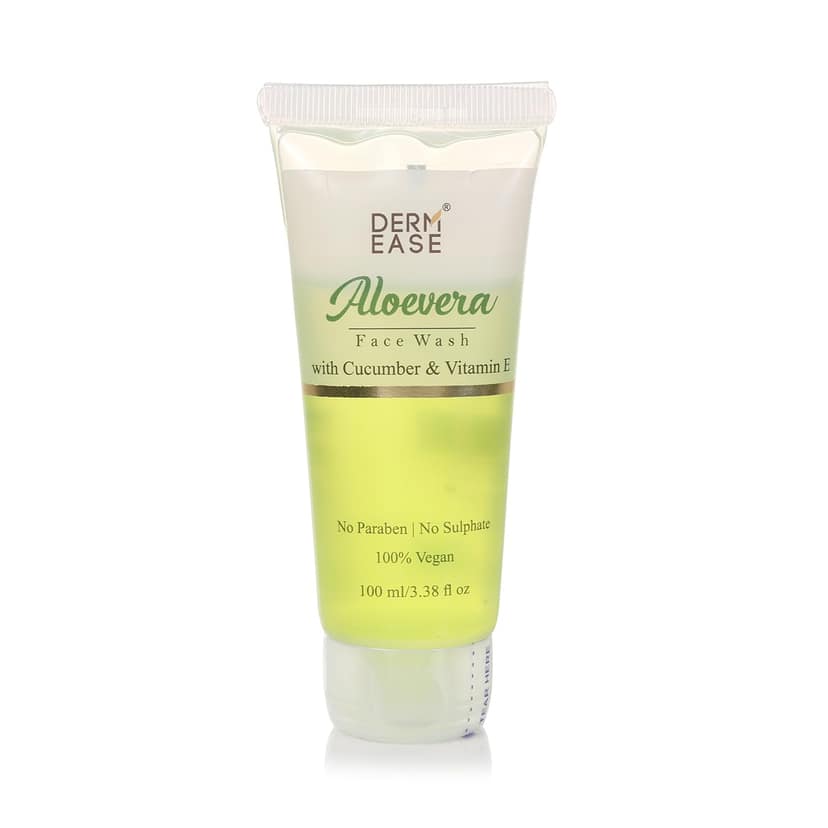 Dermease Aloe Vera Face Wash for Calm and Clean Skin