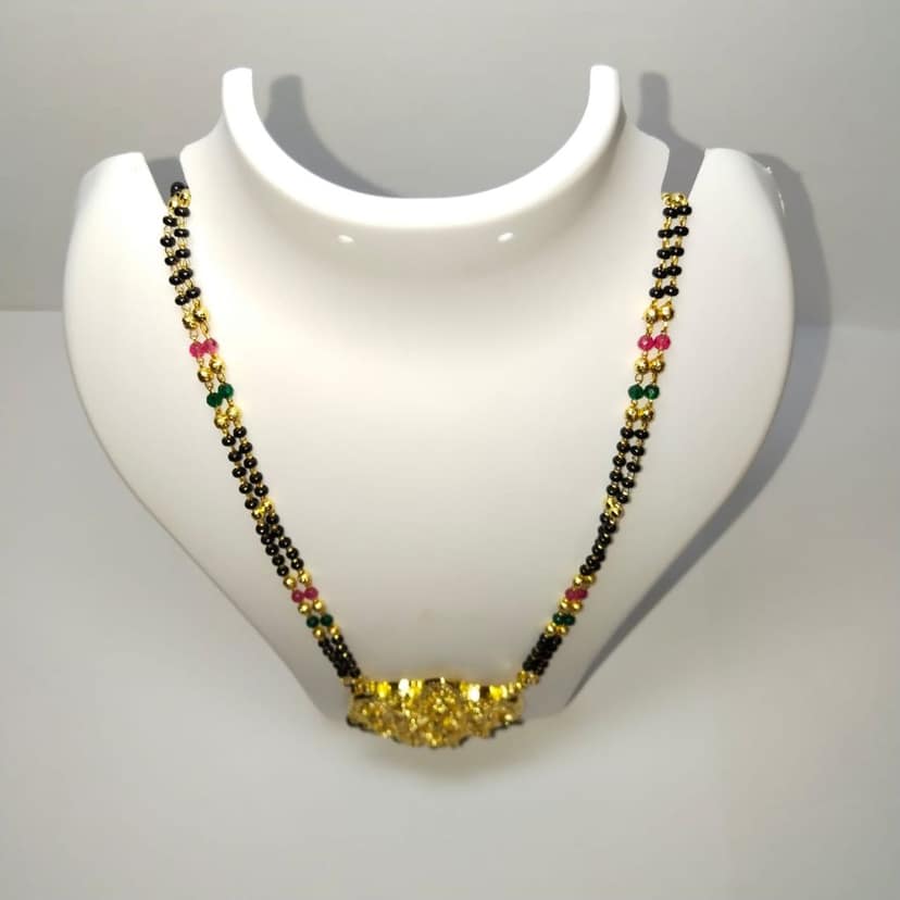 Gold Plated Traditional Indian Mangalsutra Necklace