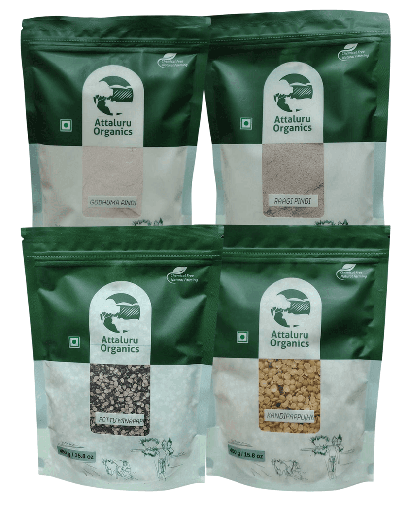 Attaluru Organics High Protein Dal & Flour Pack