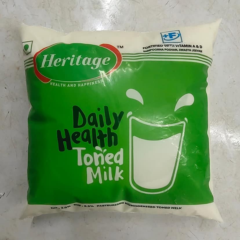 Heritage daily health toned milk