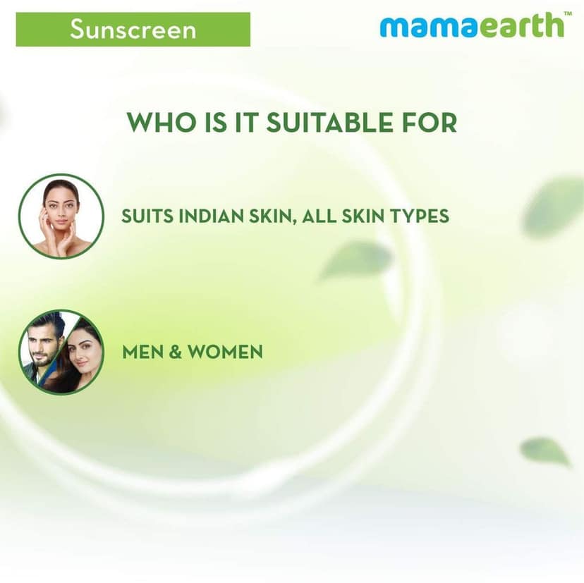 Mamaearth Ultra Light Indian Sunscreen SPF50 PA+++ With Turmeric & Carrot Seed (80gm) + Mamaearth Oil-Free Face Wash For Oily Skin, With Apple Cider Vinegar & Salicylic Acid (100ml) COMBO view 9