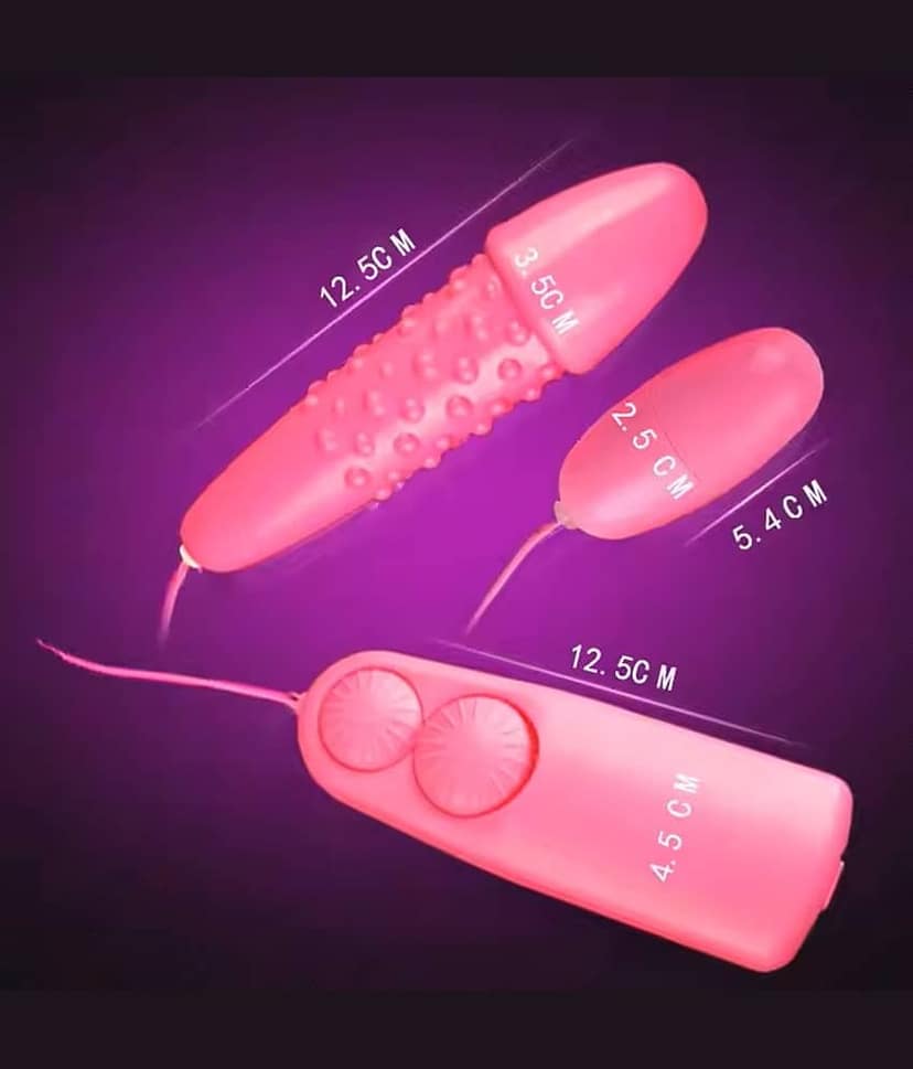 crazynyt DUAL EGG VIBRATOR Portable Manual Massager