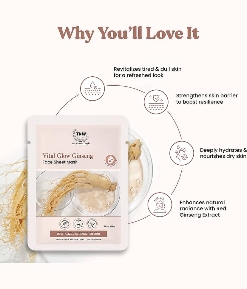 TNW - The Natural Wash - Tan Removal Sheet Mask for All Skin Type ( Pack of 1 ) view 2