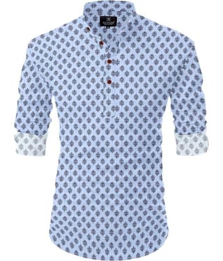 Nofilter Pink Cotton Blend Men's Regular Kurta ( Pack of 1 )