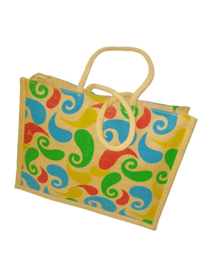 Multicolour Jute Bag For Utility view 3